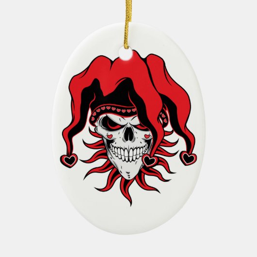 Jester der Liebe Keramikornament (Vorne)