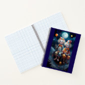 Jester Fun Spiral Notebook - Farbenfrohe Clowns Notizblock (Innenseite)