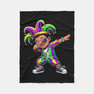 Jester Hat Mardi Gras Shirts Dabbing Boys Kids New Fleecedecke