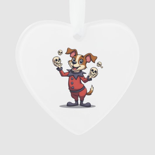 Jester Jack Russell Ornament (Vorderseite)