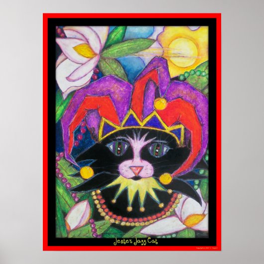 Jester Jazz Cat Poster (Vorne)