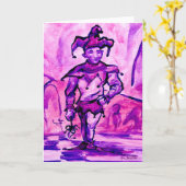 Jester-Karte Karte (Gelbe Blume)