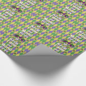 Jester Mask Behielt Calm und Mardi Gras Geschenkpapier (Ecke)