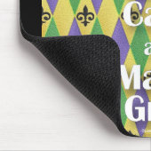 Jester Mask Behielt Calm und Mardi Gras Mousepad (Ecke)