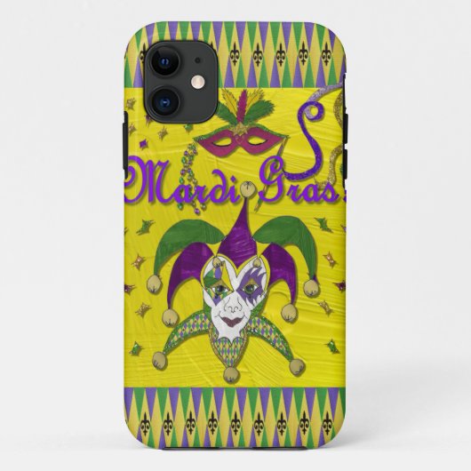 Jester Mask Mardi Gras Harlequin Case-Mate iPhone Hülle (Rückseite)