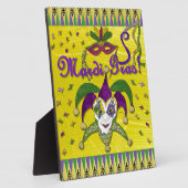 Jester Mask Mardi Gras Harlequin Fotoplatte (Seite)