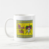 Jester Mask Mardi Gras Harlequin Kaffeetasse (Links)