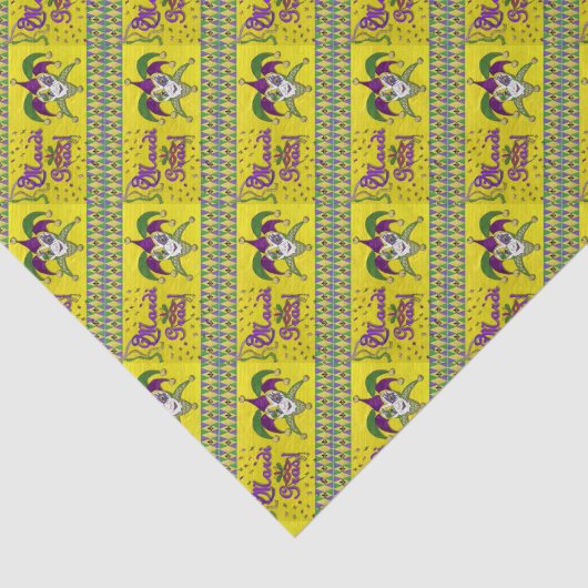 Jester Mask Mardi Gras Harlequin Seidenpapier (Ausschnitt)