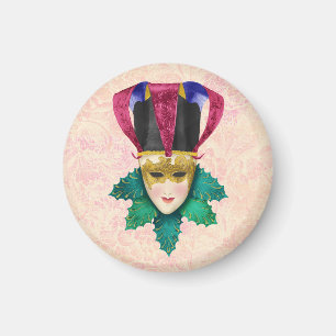 Jester Mask mit Adorned Gold Detailing Magnet
