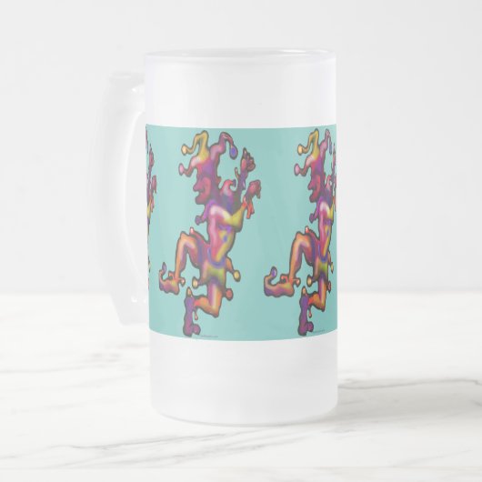 Jester Mattglas Bierglas (Vorderseite Links)