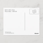 Jester mit einer Lute Postkarte (Rückseite)