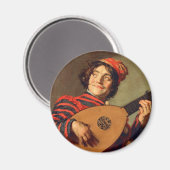 Jester mit Lute Magnet (Vorderseite/Rückseite)