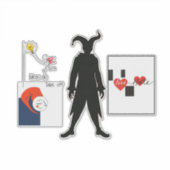 Jester Patch Aufkleber (Vorderseite)