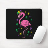 Jester Pink Flamingo Bird Animal Niedlich Mardi Gr Mousepad (Mit Mouse)