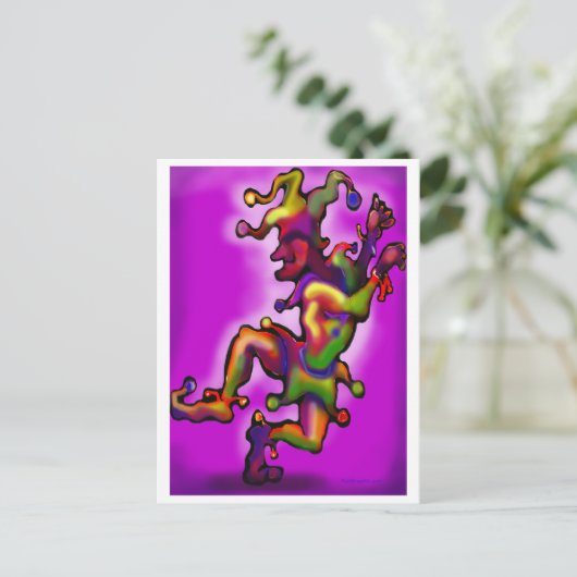 Jester Postkarte (Stehend Vorderseite)