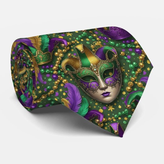 Jester Royale Mardi Gras Krawatte (Gerollt)