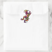 Jester Runder Aufkleber (Tasche)