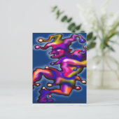 Jester Saphire Blue Postkarte (Stehend Vorderseite)