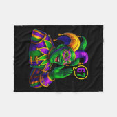 Jester Saying Six Seven 67 6 7 Meme Mardi Gras Fat Fleecedecke (Vorderseite (Horizontal))
