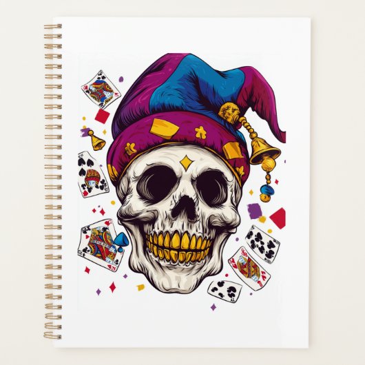 Jester-Schädel-Trickser Planer (Vorderseite)