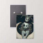 Jester sits on crescent moon wireless charger button (Vorderseite/Rückseite)