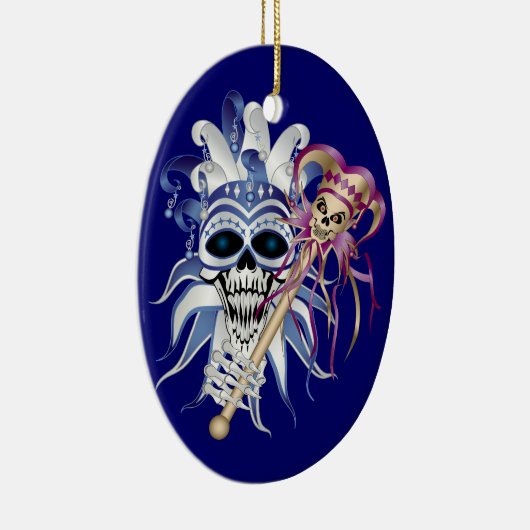 Jester Skull Keramikornament (Rechts)