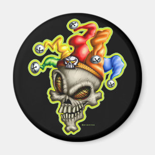 Jester Skull Magnet
