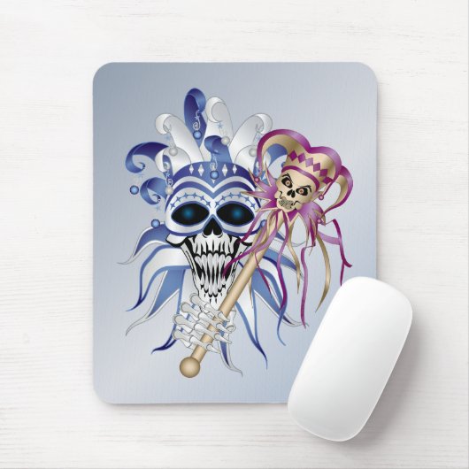 Jester Skull Mousepad (Mit Mouse)