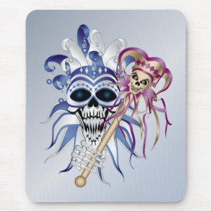 Jester Skull Mousepad