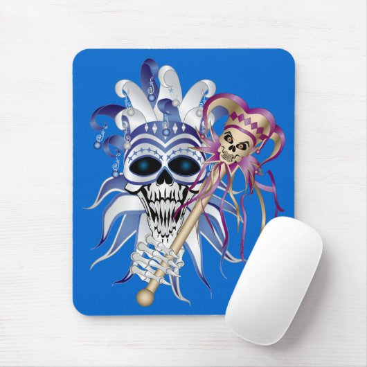 Jester Skull Mousepad (Mit Mouse)
