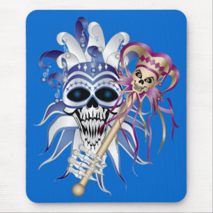Jester Skull Mousepad