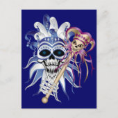Jester Skull Postkarte (Vorderseite)