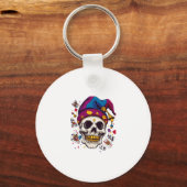 Jester Skull Trickster Schlüsselanhänger (Vorderseite)