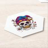 Jester Skull Trickster Untersetzer (angewinkelt)