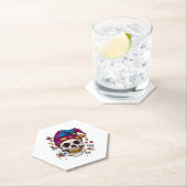 Jester Skull Trickster Untersetzer (Vor Ort)