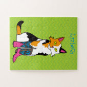 Jester the Cat Kids Personalisiert Puzzle (Horizontal)