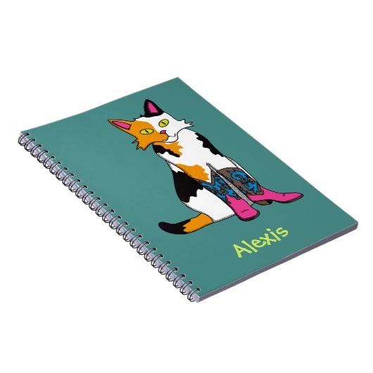 Jester the Cat Notebook Notizblock (Rechte Seite)