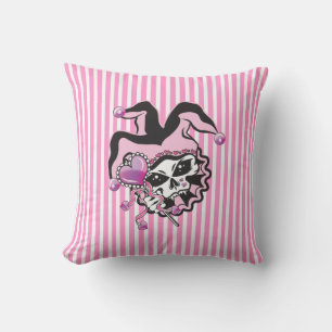 Jester von Hearts Skull Kissen
