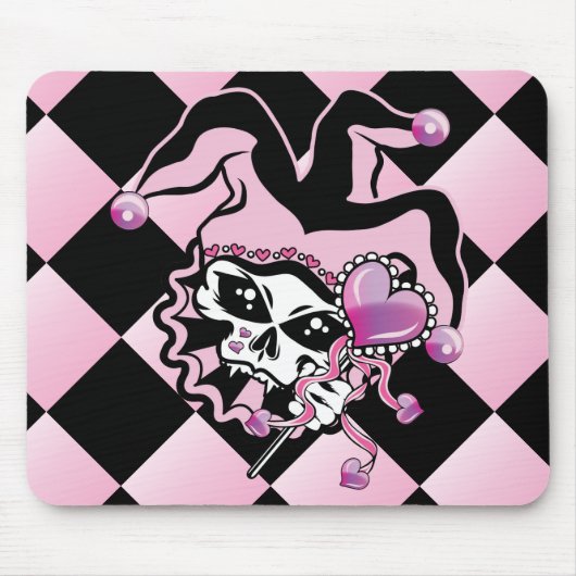 Jester von Hearts Skull Mousepad (Vorne)