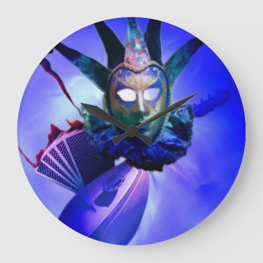 Jester Wall Clock Große Wanduhr (Vorderseite)