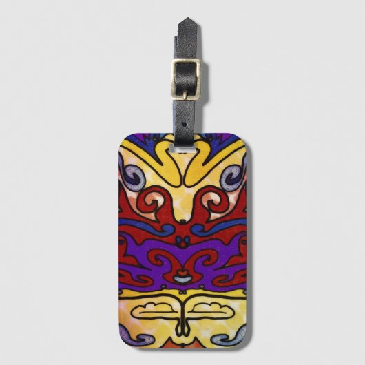 Jester's Hat Gepäckanhänger (Vorderseite Vertikal)