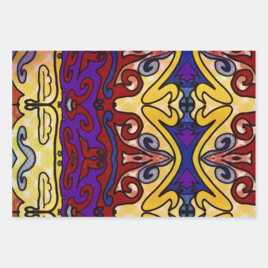 Jester's Hat Geschenkpapier Set (Vorderseite 3)