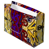 Jester's Hat Große Geschenktüte (Vorderseite Schrägansicht)