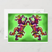 Jesters Postkarte (Vorne/Hinten)