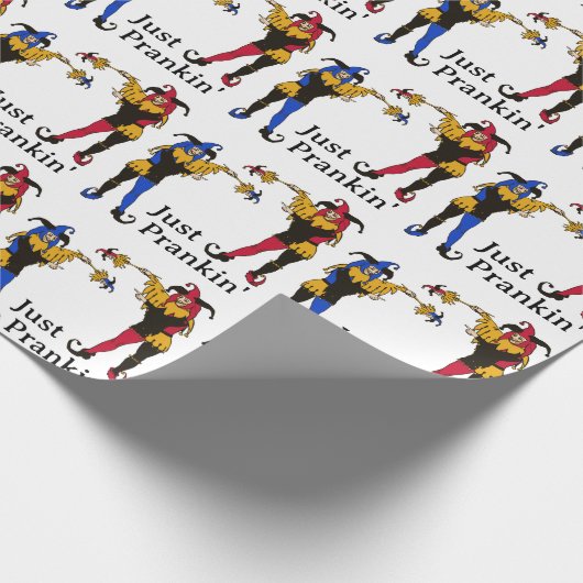 Jester's Prank April Fool's Day Geschenkpapier (Ecke)