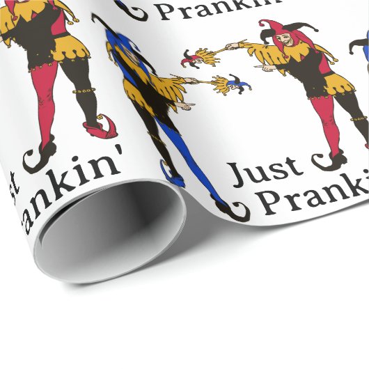 Jester's Prank April Fool's Day Geschenkpapier (Rolleneckpunkt)