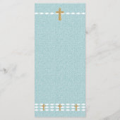 Jesu Christi-Hochzeitmenü Programm (Rückseite)