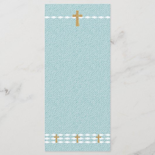 Jesu Christi-Hochzeitmenü Programm (Rückseite)