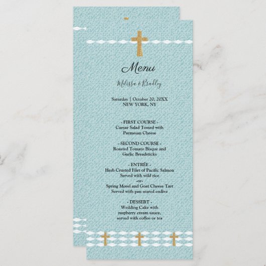 Jesu Christi-Hochzeitmenü Programm (Vorne/Hinten)