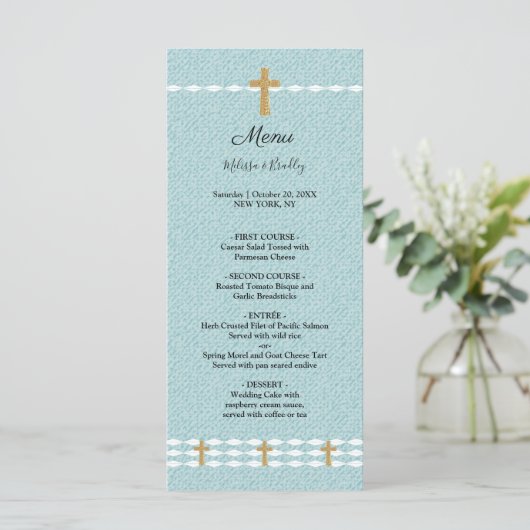 Jesu Christi-Hochzeitmenü Programm (Stehend Vorderseite)